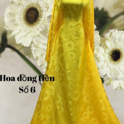 Lụa Gấm Đồng Tiền - Vàng Cúc