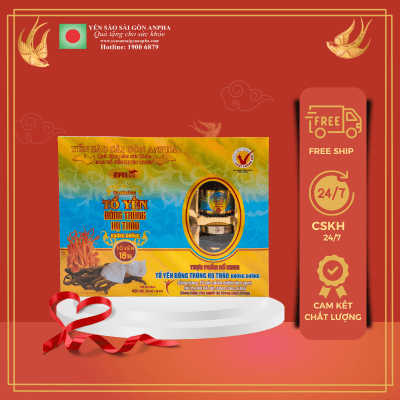 Tổ yến (18%) chưng sẵn – Đông trùng hạ thảo ĐAK