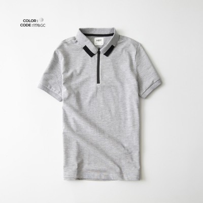 ÁO THUN CÓ CỔ VÀ DÂY KÉO CÁCH ĐIỆU AT-CC06